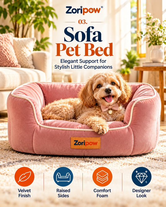 Zoripaw Sofa Pet Bed – Designer Lounger