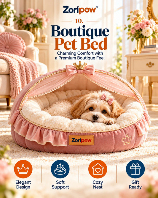 Zoripaw Boutique Pet Bed – Canopy-Inspired Nest